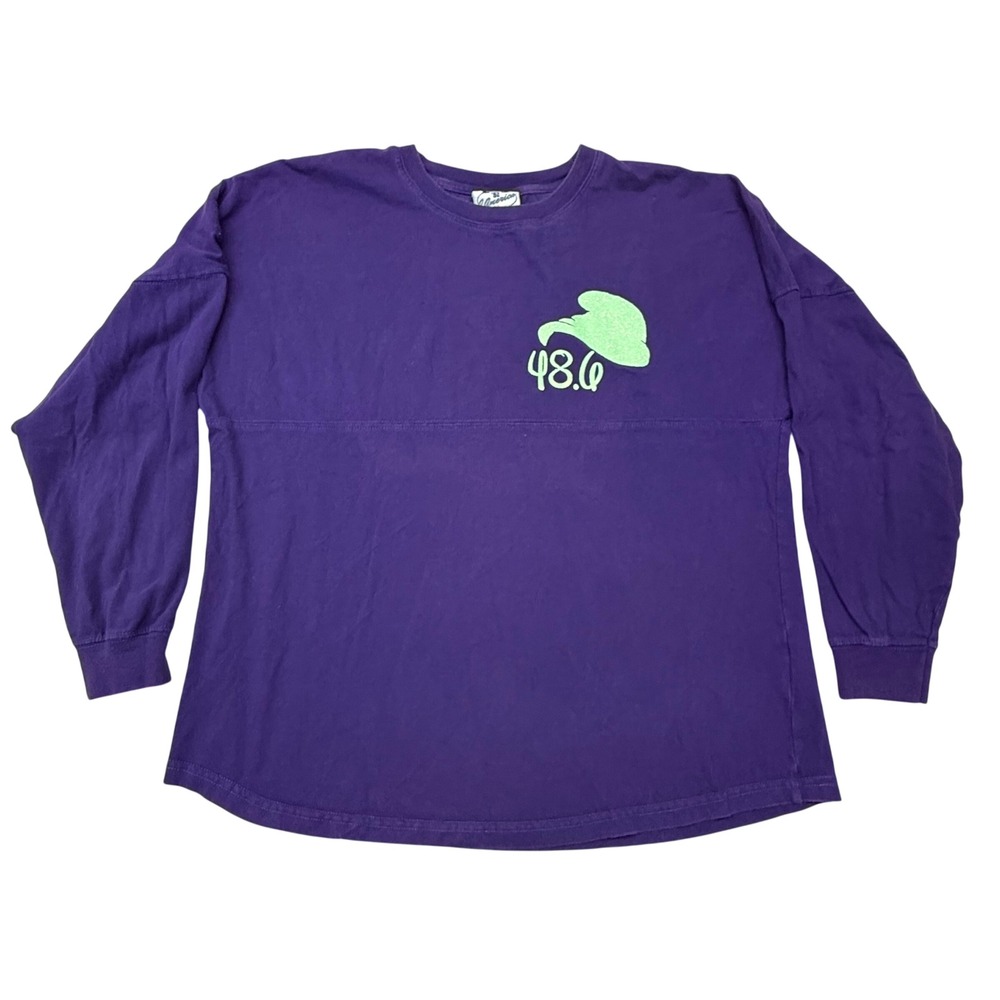 J. America runDisney Dopey Challenge Jersey Purple Long Sleeve Shirt Small 48.6